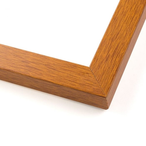 39x39 Honey Pecan Wood Picture Frame - With Acrylic Front and Foam Board Backing - Honey Pecan (solid wood)