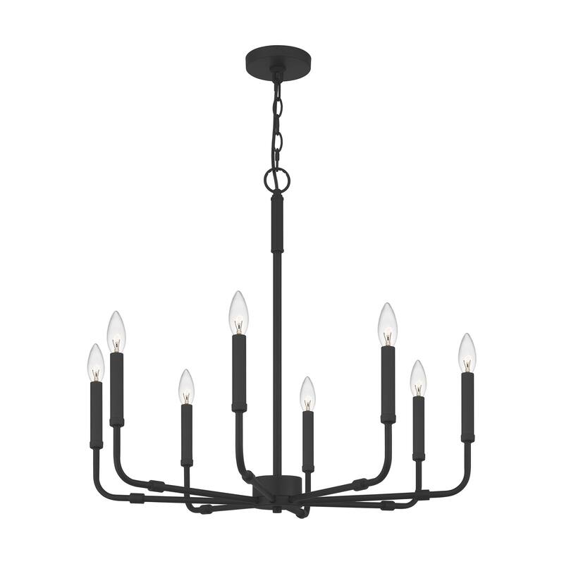 Bellevue Della 8 Light 28" Wide Taper Candle Chandelier