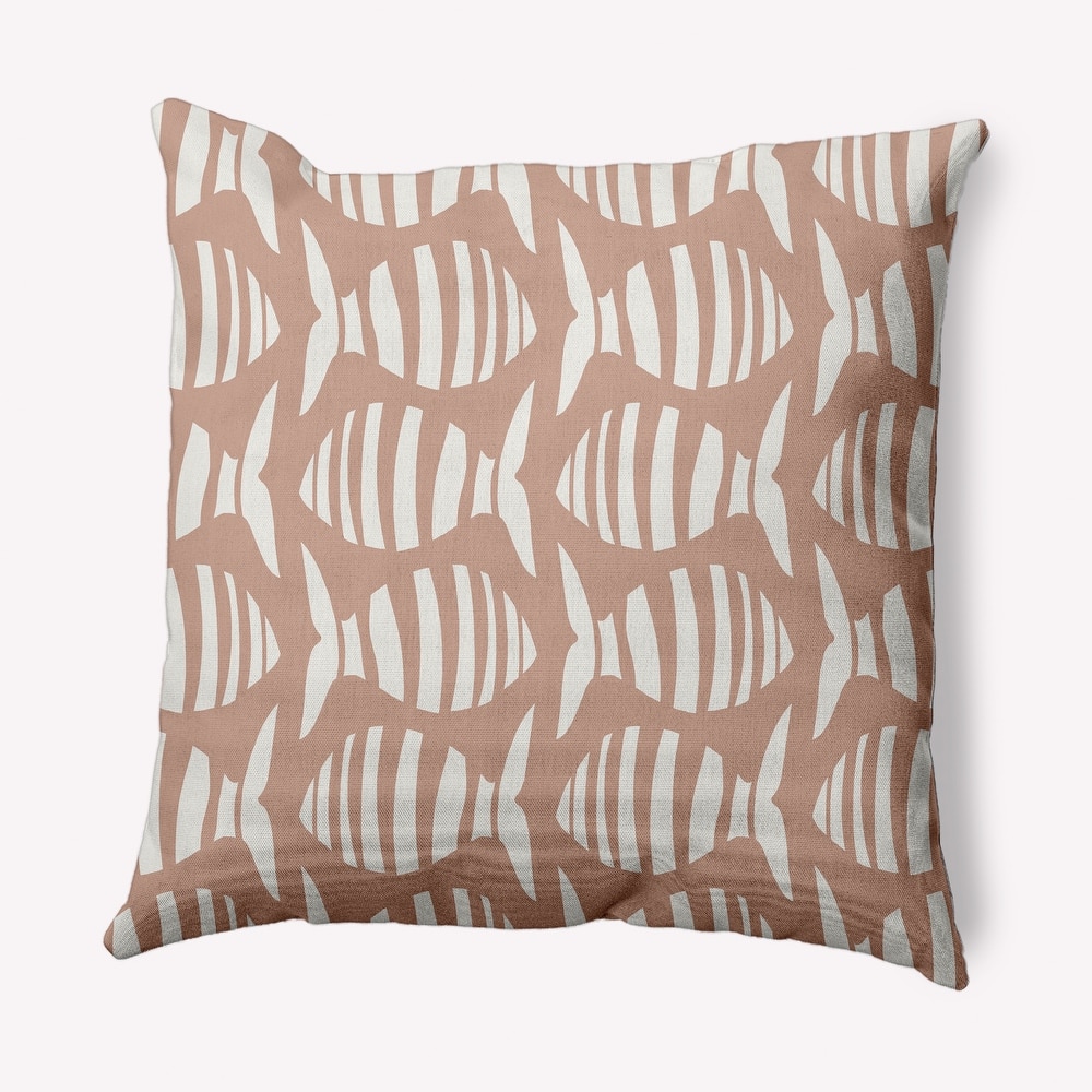 Swimming School Nautical Indoor/Outdoor Throw Pillow
