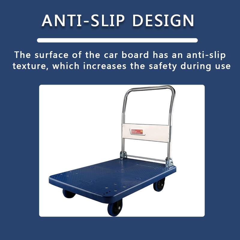 Heavy Duty Flatbed Cart with 661 lb Capacity,Foldable Hand Truck
