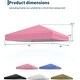 preview thumbnail 15 of 23, 10x10FT Canopy Replacement Top, Waterproof UV Resistant Tent Cover with Air Vent White
