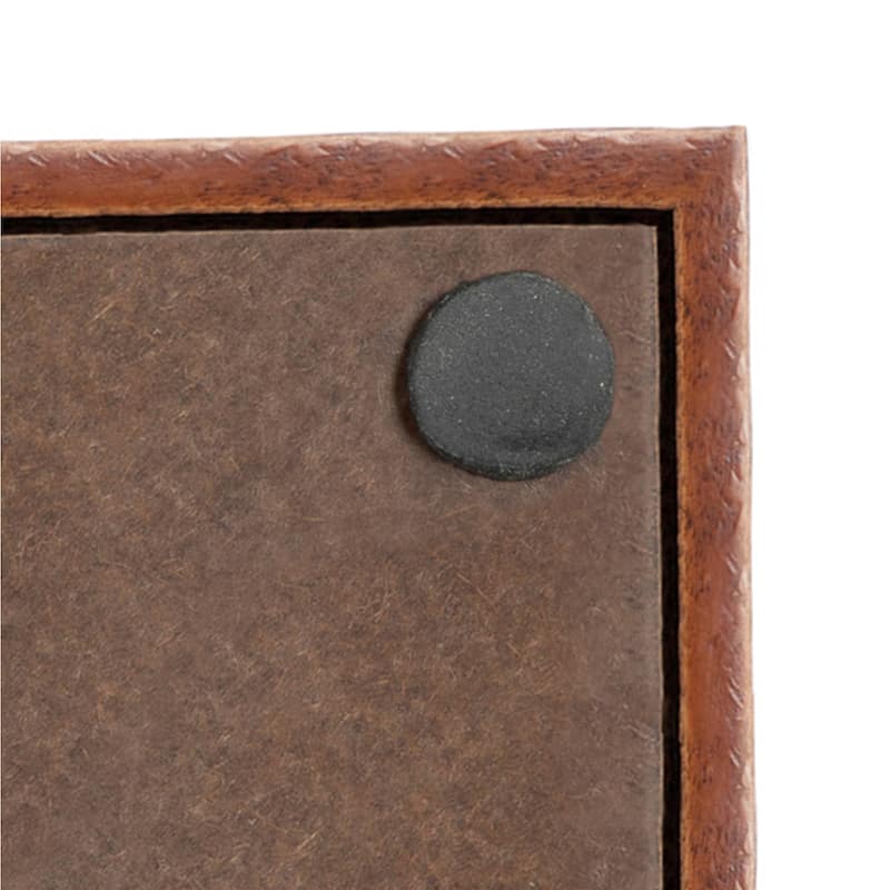 Kate and Laurel Lipton Decorative Wood Tray with Metal Handles - 16.5x12.25