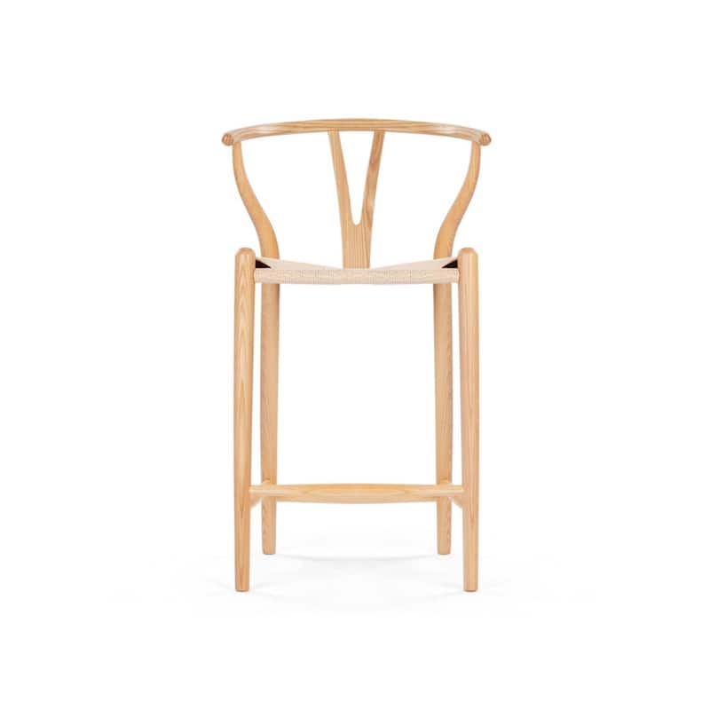 Wish Counter Natural Wood Stool (Set of 3) - Set of 3 - Natural - Counter Height