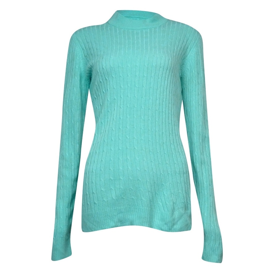 Turquoise turtleneck womens clearance