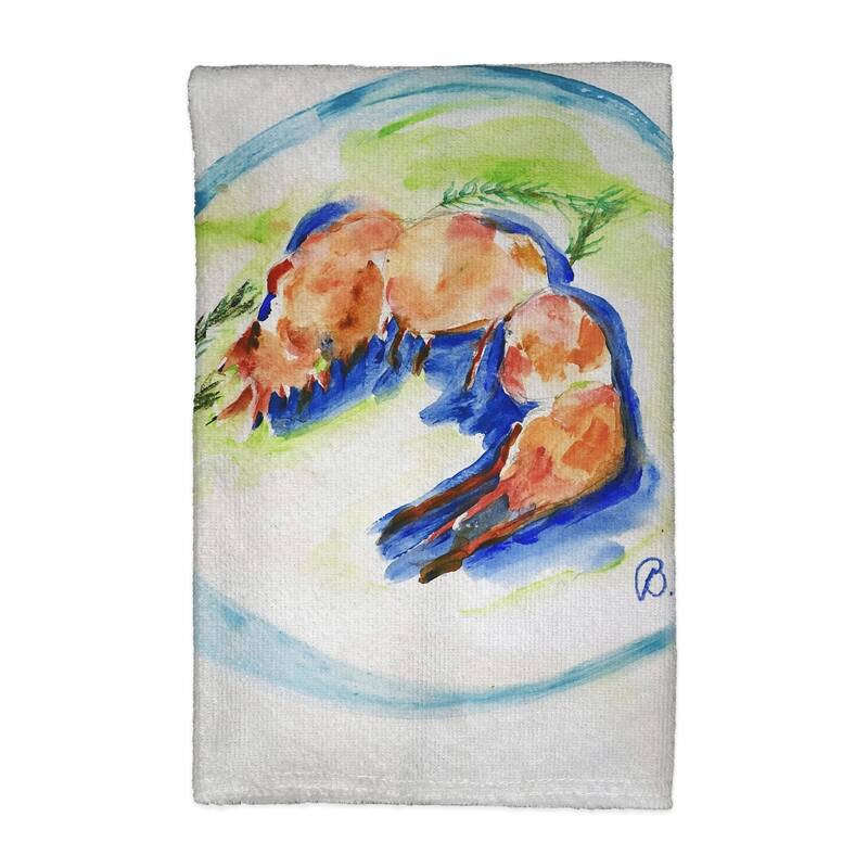 Shrimp Plate Kitchen Towel - 16x25