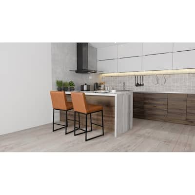 Seville Counter Stool 26" Brown by Kosas Home