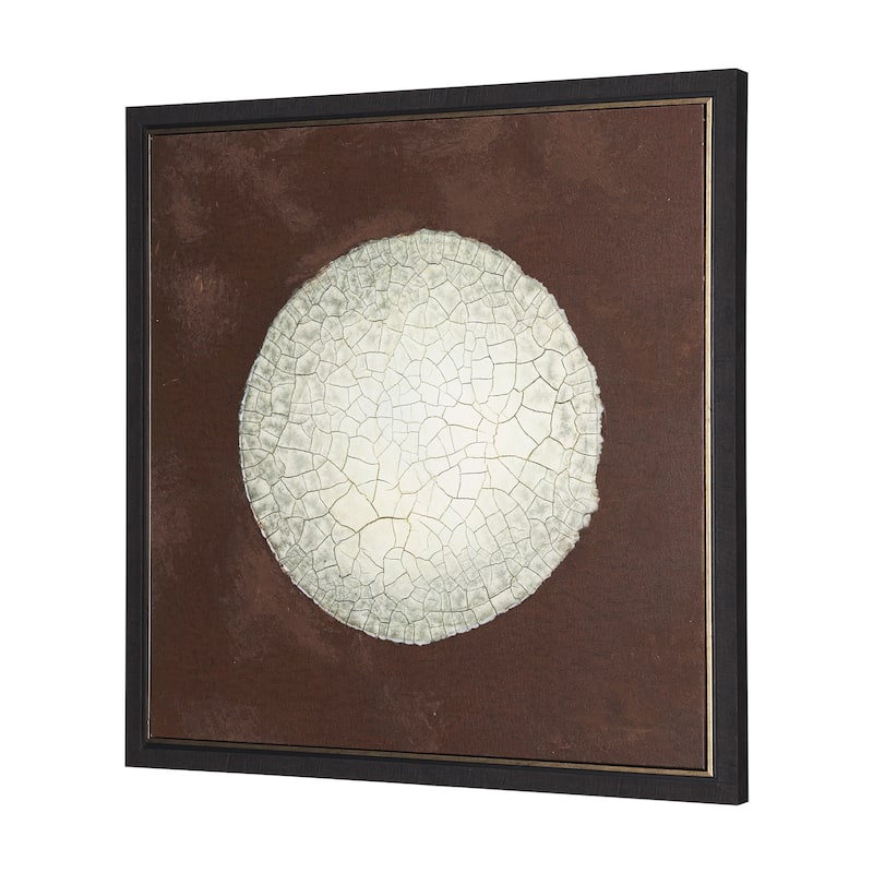 Red Sun Framed Canvas Art Print