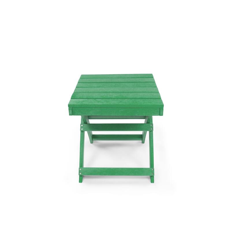 Santorini Fully Assembled All-Weather Recycled HDPE Outdoor Folding Side Table