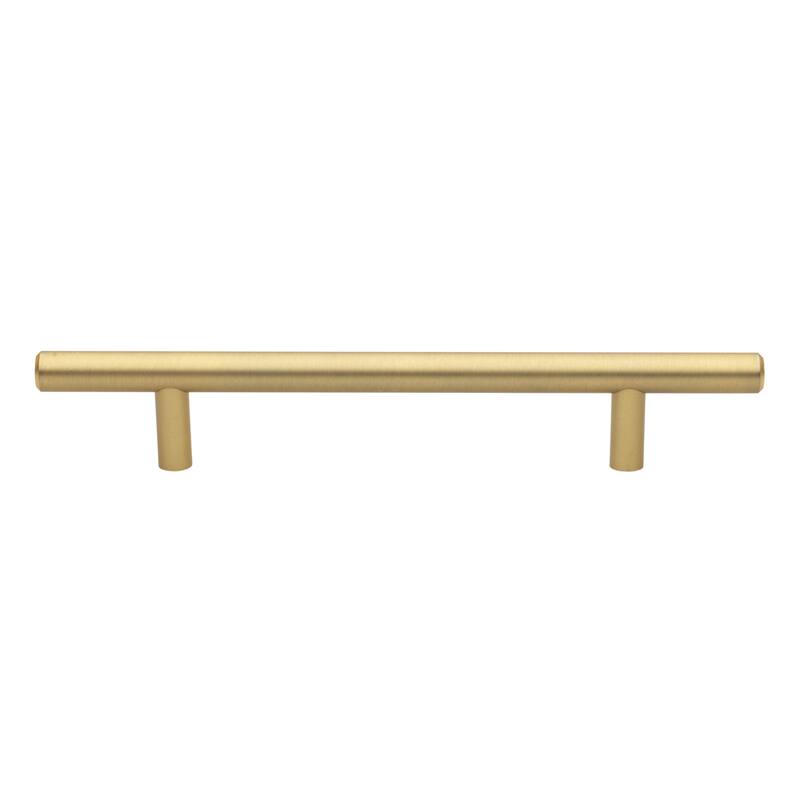 GlideRite 5-inch CC, 7.375-inch Long Solid Satin Gold Cabinet Bar Pulls (Pack of 25)
