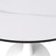 preview thumbnail 18 of 25, LeisureMod Bristol 40" Round Dining Table for 4 with Sintered Stone Tabletop in White Base for Kitchen & Dining Room