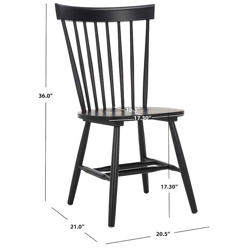 SAFAVIEH Suhair Spindle Farmhouse Dining Chair (Set of 2) - 20.5" x 21" x 36" - 21"W x 21"D x 36"H