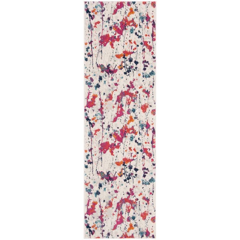 SAFAVIEH Evoke Hallbjorg Vintage Boho Rug - 2'2" x 7' Runner - Ivory/Red