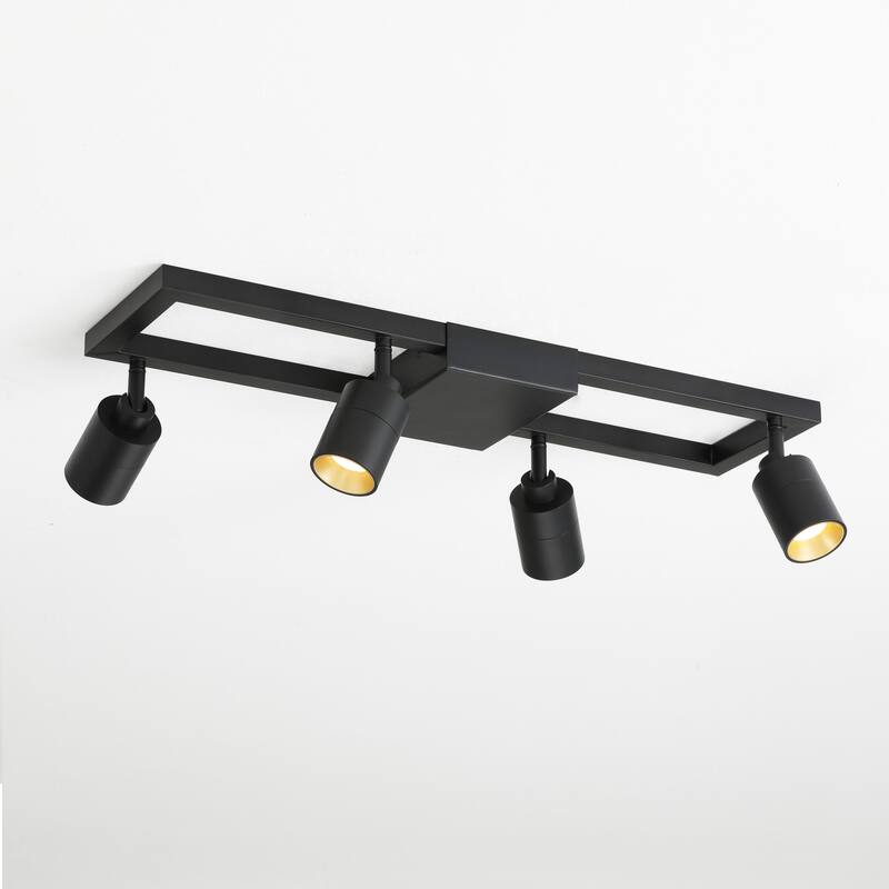 Vidalite 4 Bulb LED Sqaure Head Track - Black