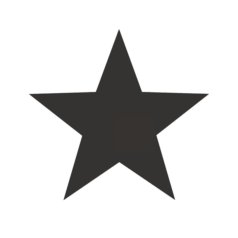 Galerie Wallcoverings Deauville 2 Geometric Big Stars Non-woven Matte Wallpaper Roll - 33 feet x 21 inches - White/Black