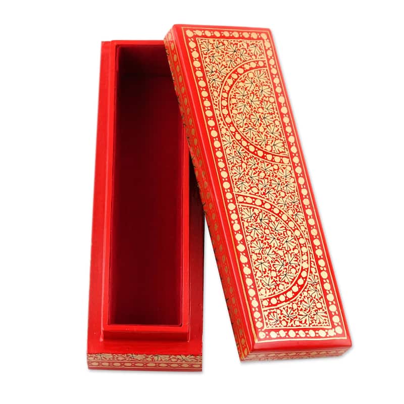 Novica Handmade Kashmir Beauty Papier Mache Decorative Box