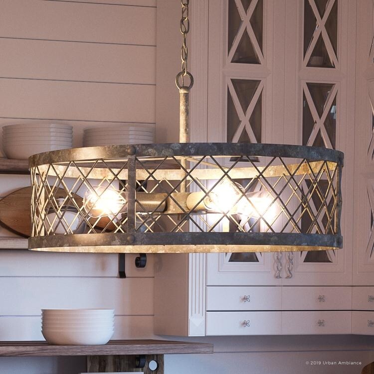Shop Luxury Industrial Chandelier 12 5 H X 22 75 W With