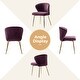 preview thumbnail 46 of 88, Barbara Contemporary Upholstered Side Chair with Small Base Set of 2 by HULALA HOME