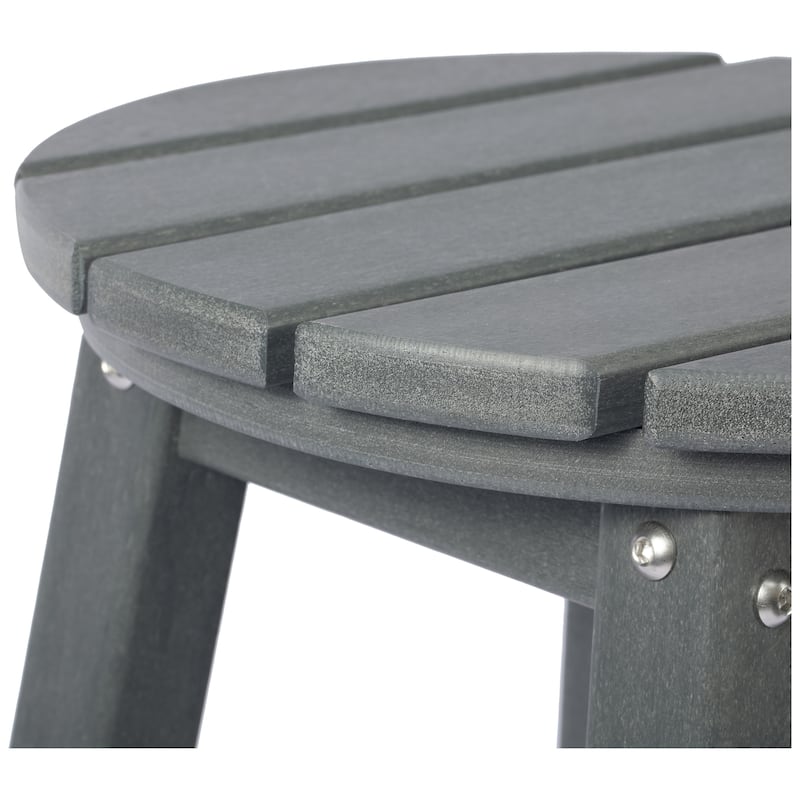 Laguna Hdpe All Weather Outdoor Patio 24" Round Counter Stool (Set Of 2)