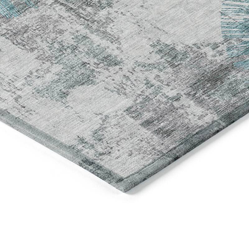 HomeRoots Abstract Transitional Rectangle Outdoor Rug