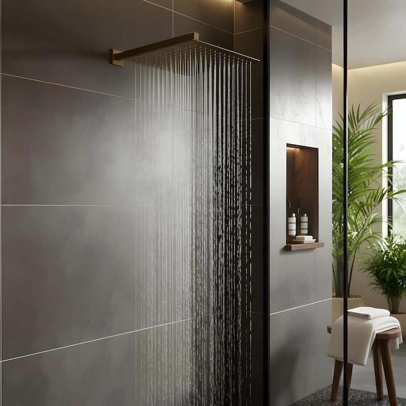 Bathroom Luxury High Pressure Waterfall Rain Shower Head