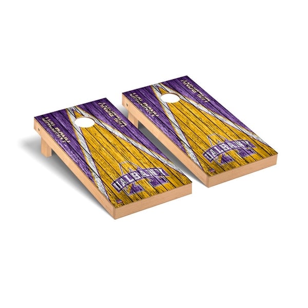 slide 2 of 5, Albany Great Danes Triangle Cornhole Board Set