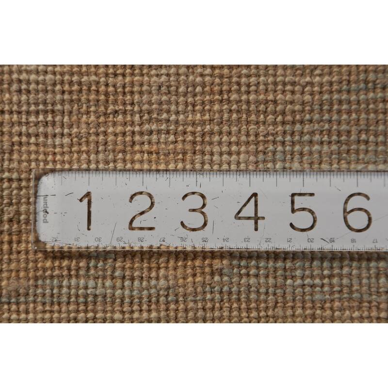 Hand Knotted Oriental 100% Wool Carpet Transitional All-Over Peach Oushak Area Rug - 13' 11'' X 10' 1''