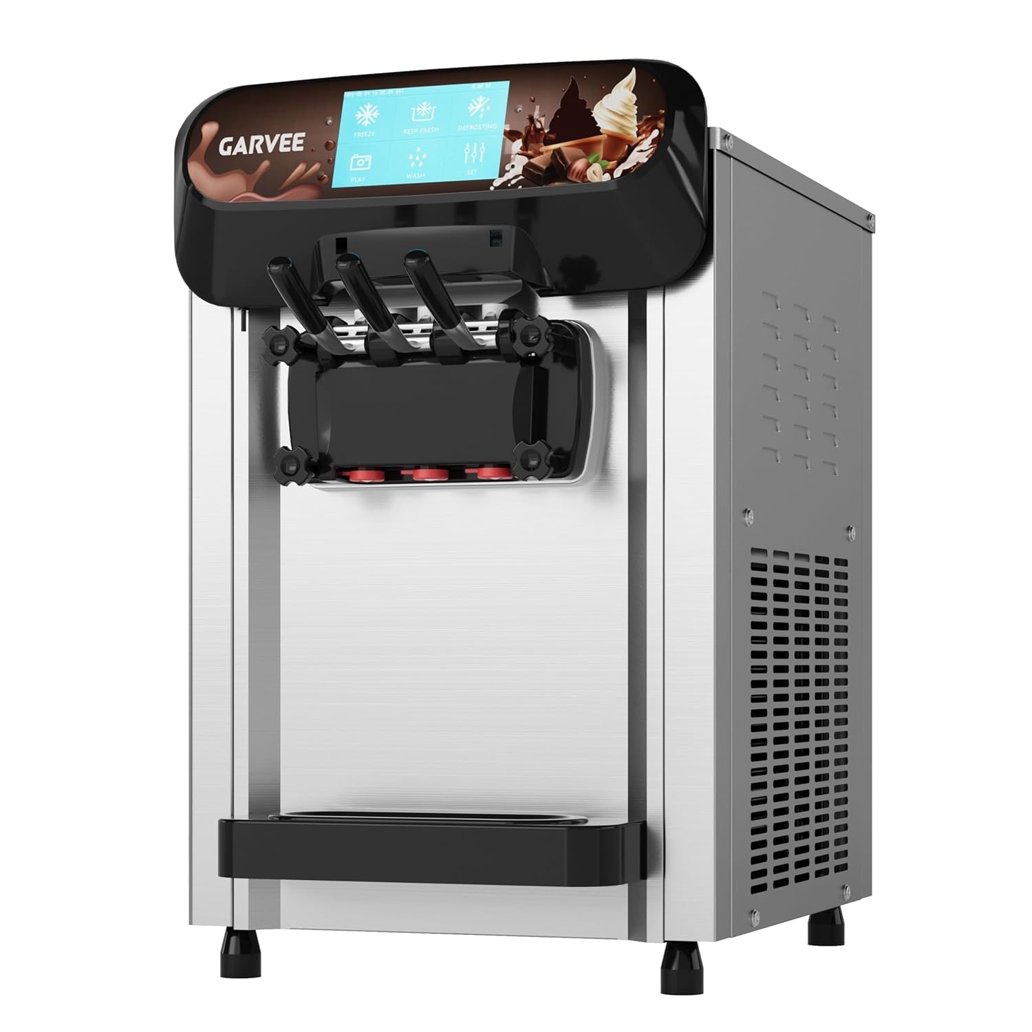 Stainless Steel Drop-In Ice Chest, Commercial Ice Bin with Cover and Drain for Outdoor Kitchen