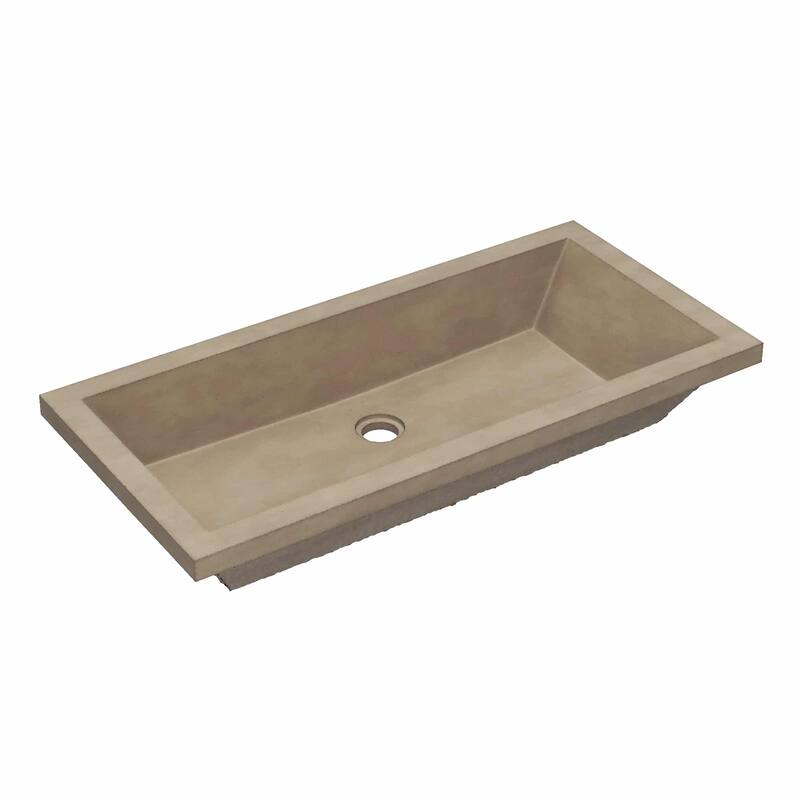 Arcata NativeStone drop-in Rectangular Bathroom Sink