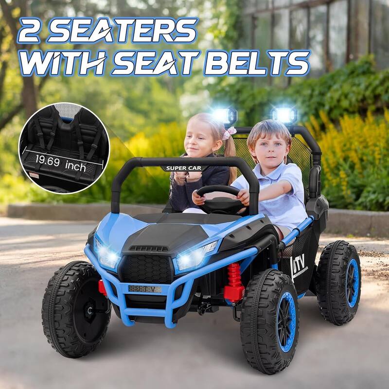 24V 2-Seater Kids UTV Ride-On Car Toy with Parent Remote Control for Kids Best Gifts