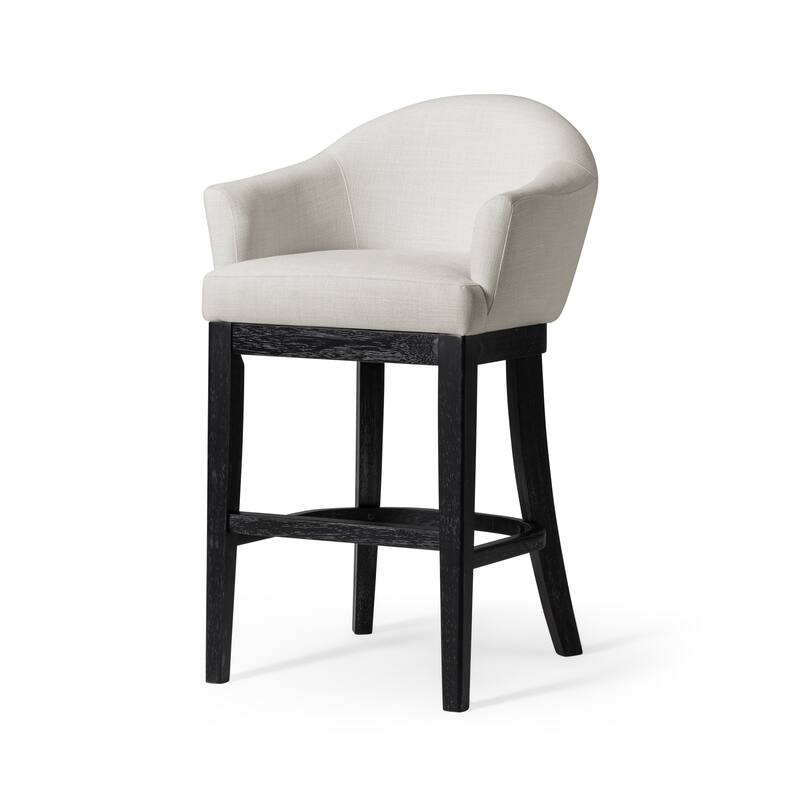Maven Lane Isabella Kitchen Dining Stool - Aged Black - Bar Height