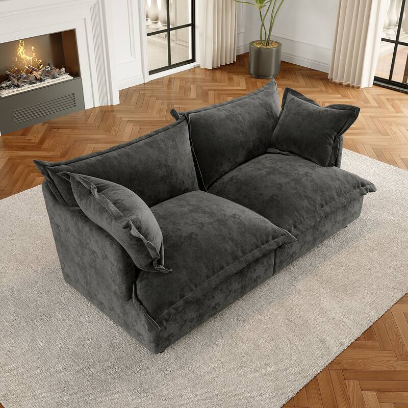 Cloud Chenille Upholstered Modular Sectional Sofa