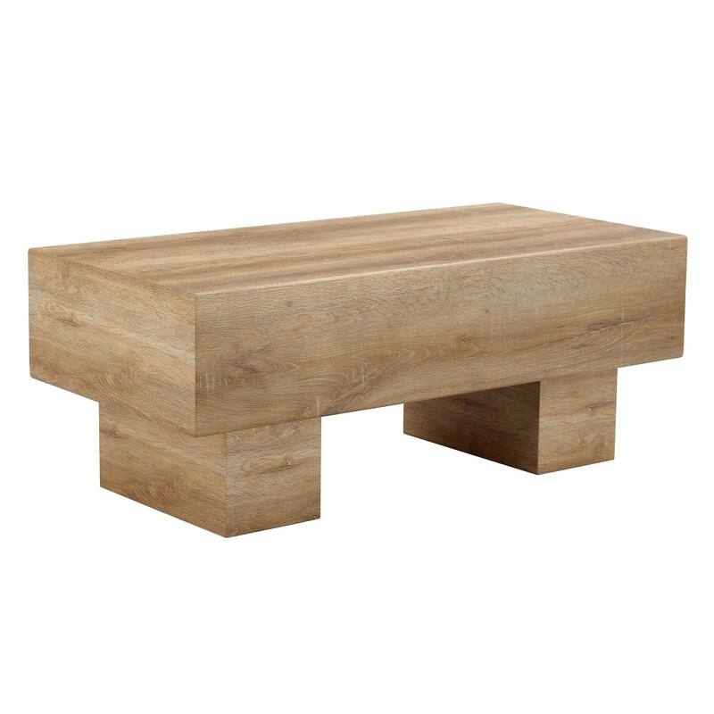 Modern Simple Light Wood Texture MDF Coffee Table