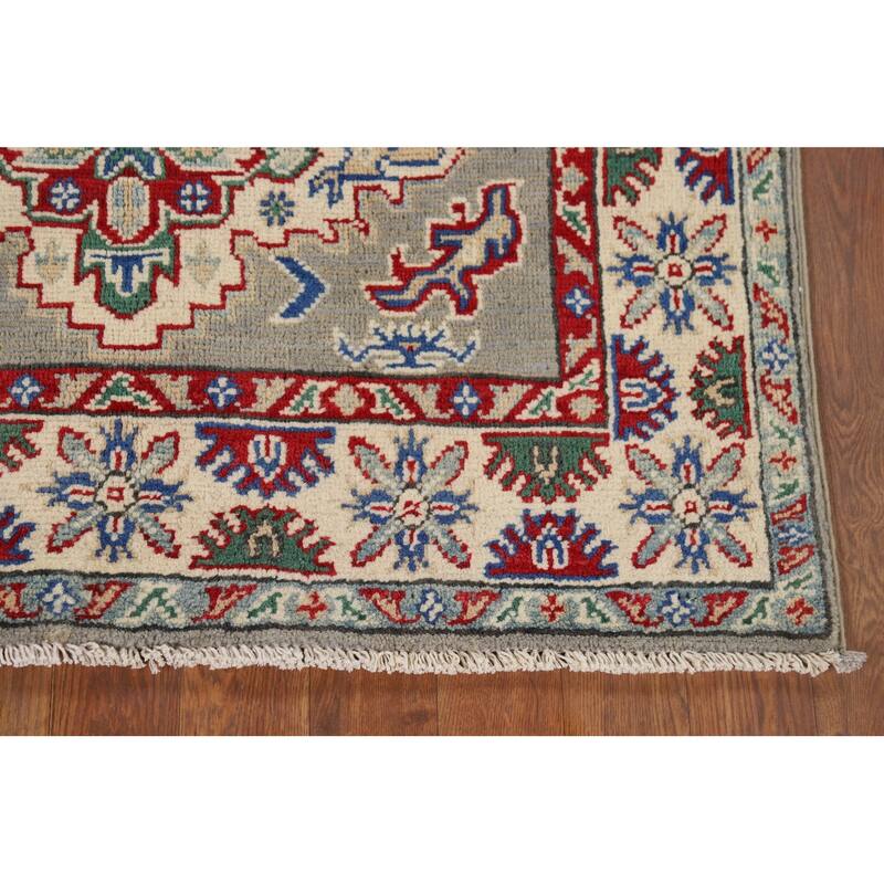 Kazak Accent Rug Handmade Traditional Oriental Wool Carpet - 3'3" x 5'0"