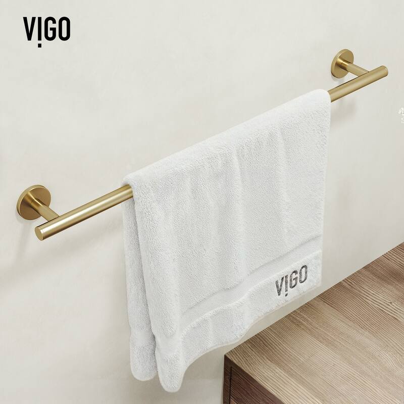 VIGO Elan 3-Piece Bathroom Hardware Accessory Set with 24 in. Towel Bar, Toilet Paper Holder, Hand Towel Holder