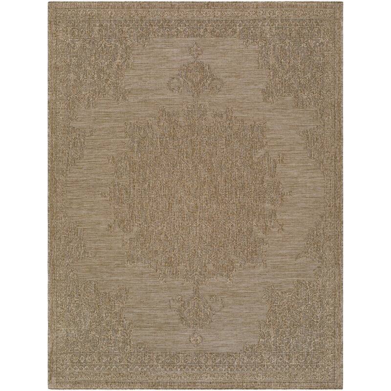 Livabliss Sandra Traditional Medallion Outdoor Area Rug