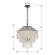 preview thumbnail 5 of 5, Arielle Crystal 18" wide Bronze Chandelier - 18'' W x 20.36'' H