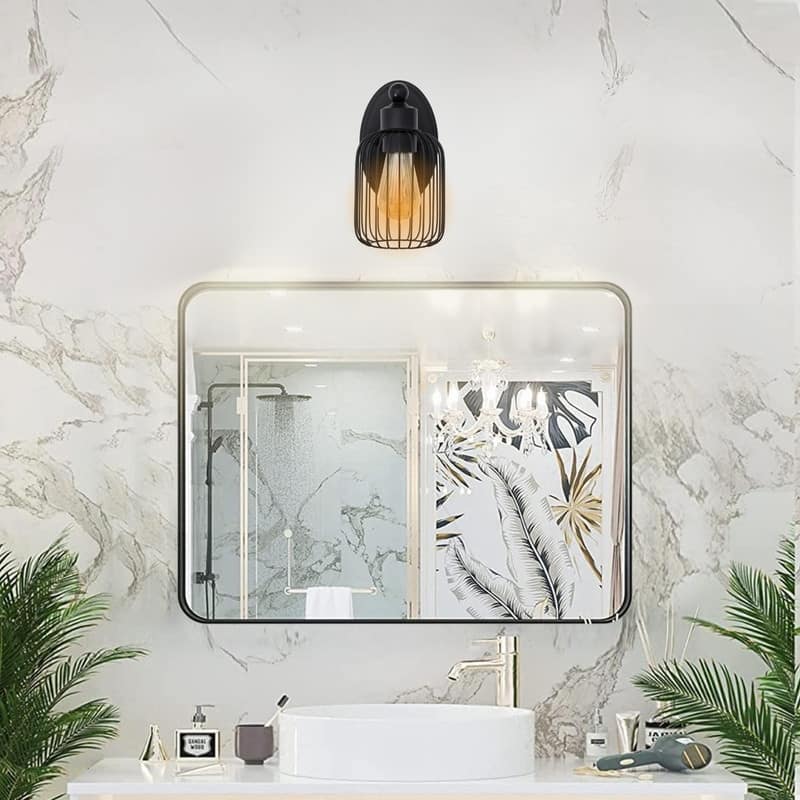 10.5” wall sconces black wall light fixtures metal wall lights