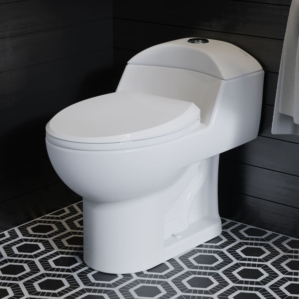 Swiss Madison SM-1T803 Chateau One Piece Elongated Dual 0.8/1.28 GPF Toilet - White