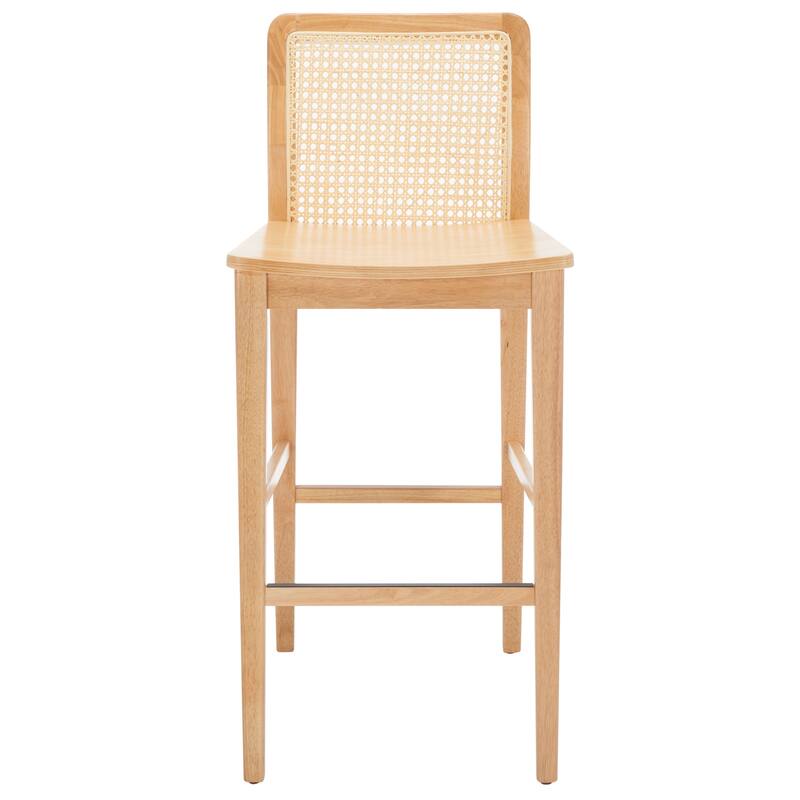 SAFAVIEH Home Benicio 29-inch Rattan Bar Stool [SET of 2] - 19Wx23Dx42H