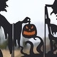 preview thumbnail 2 of 7, Glitzhome 34.5"H Halloween Metal Silhouette Witches Yard Stake