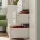 preview thumbnail 12 of 14, Modern White Storage Cabinet with Adjustable Shelves and Drawers, Diaper Changing Table, Bookshelf, and Entryway Organizer