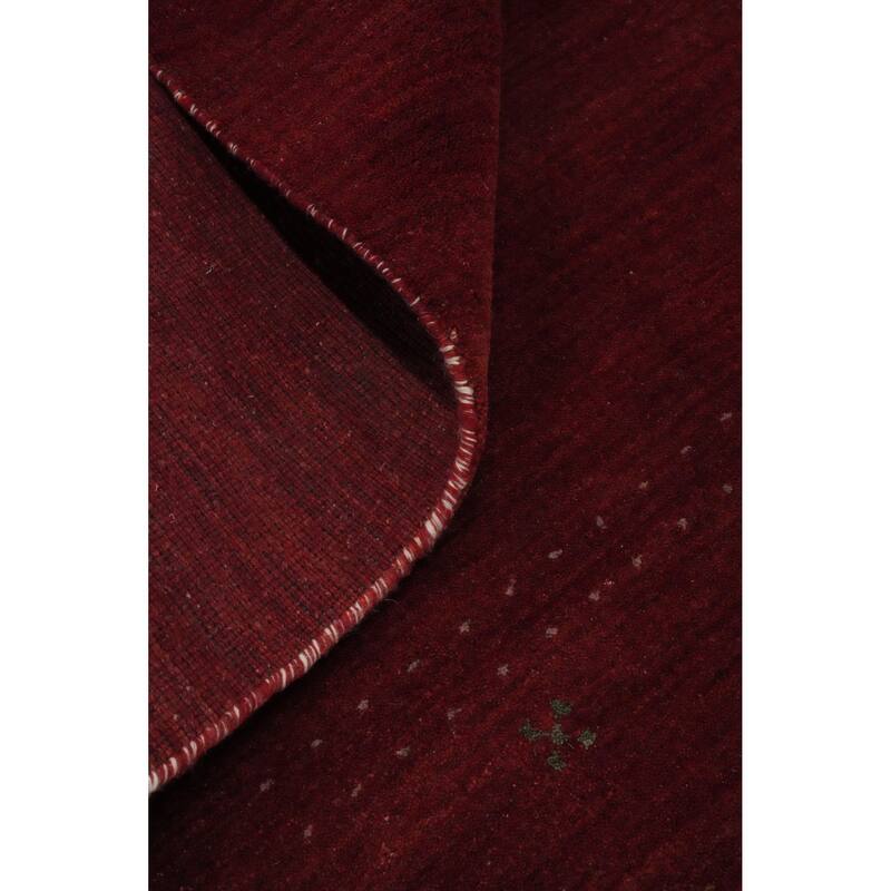 Hand Knotted Oriental 100% Wool Carpet Tribal Tribal Red Gabbeh Area Rug - 11' 3'' X 8' 2''