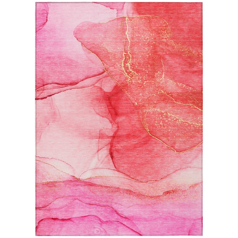 Gaz Unique Abstract Weather Resistant Classic Meets Modern Outdoor Rug