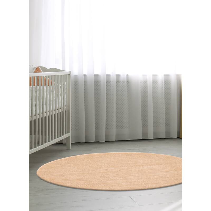 Kashkuli Gabbeh Tan Rug 5'4" x 5'4" - 5'4 x 5'4