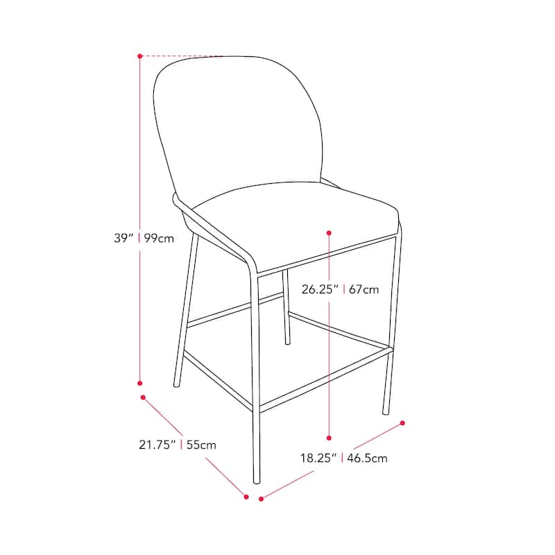 Blakeley 26'' Counter Height Barstool