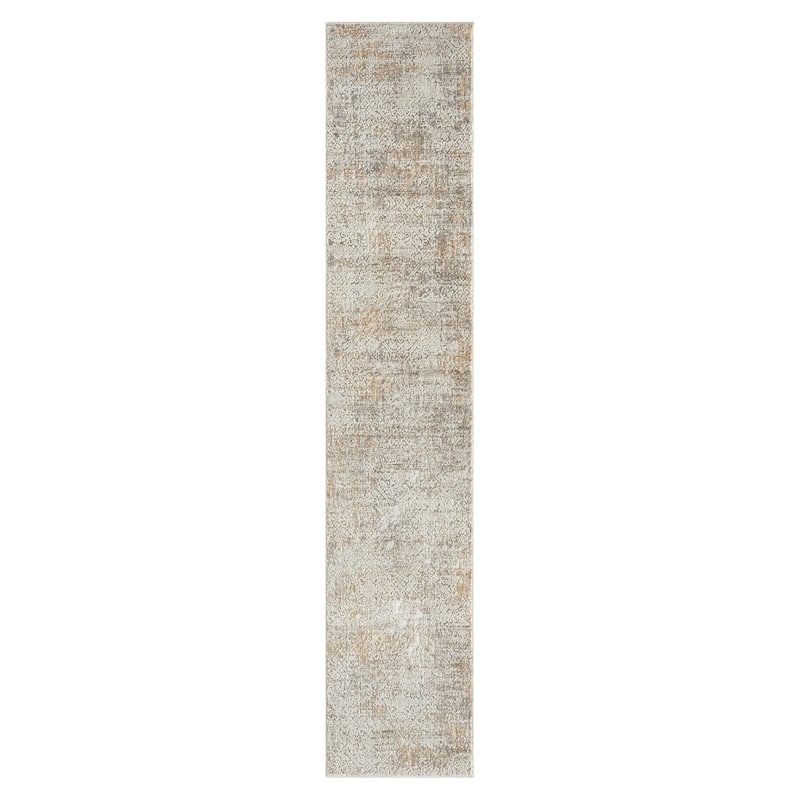 Sevita Gray/Beige Transitional High-Low Textured Indoor Area Rug