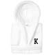 preview thumbnail 22 of 105, Sweet Kids 100% Polyester SUPER PLUSH Double Brushed Hooded Bathrobe with Black Bookman Monogram K - Large