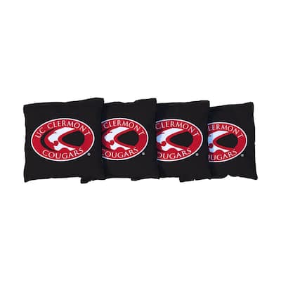 Cincinnati Clermont Cougars Black Cornhole Bags