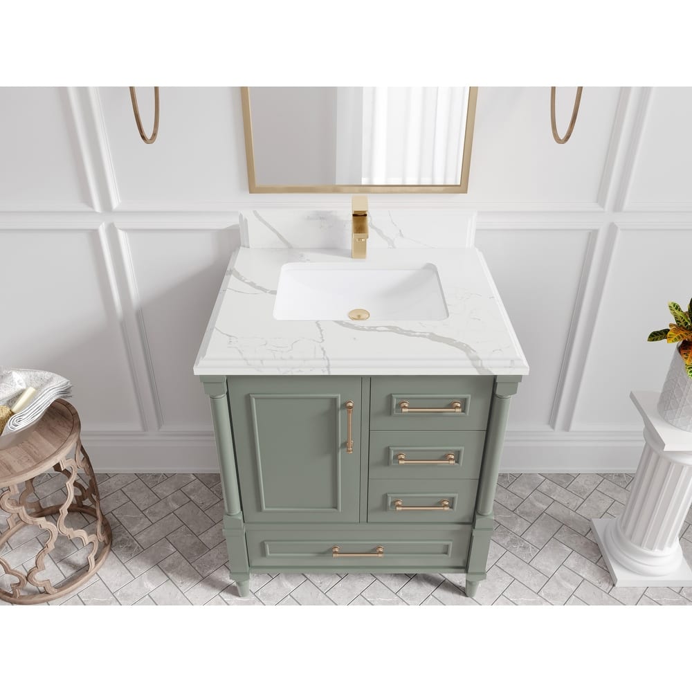 Willow Collections 30 in. W x 22 in. D Aberdeen Single Sink Bathroom Vanity with Countertop