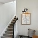 preview thumbnail 3 of 6, Modern Industrial 1-Light Black Metal Barn Wall Sconce Light